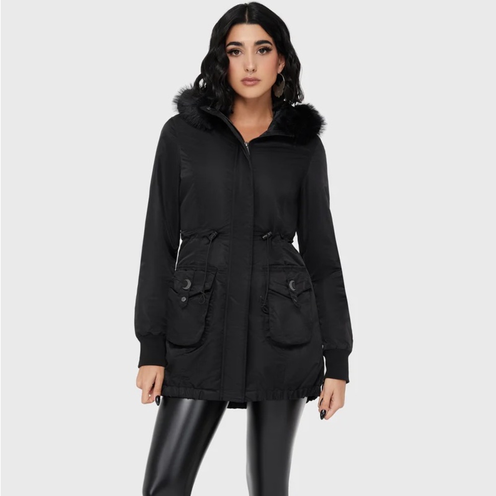 Killstar | Lunar Eclipse Parka Jacket - Picture 3 of 6